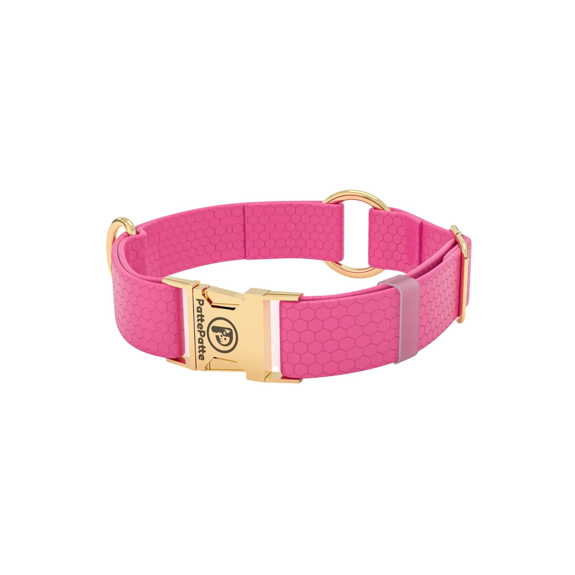 PattePatte Pink Dog Collar